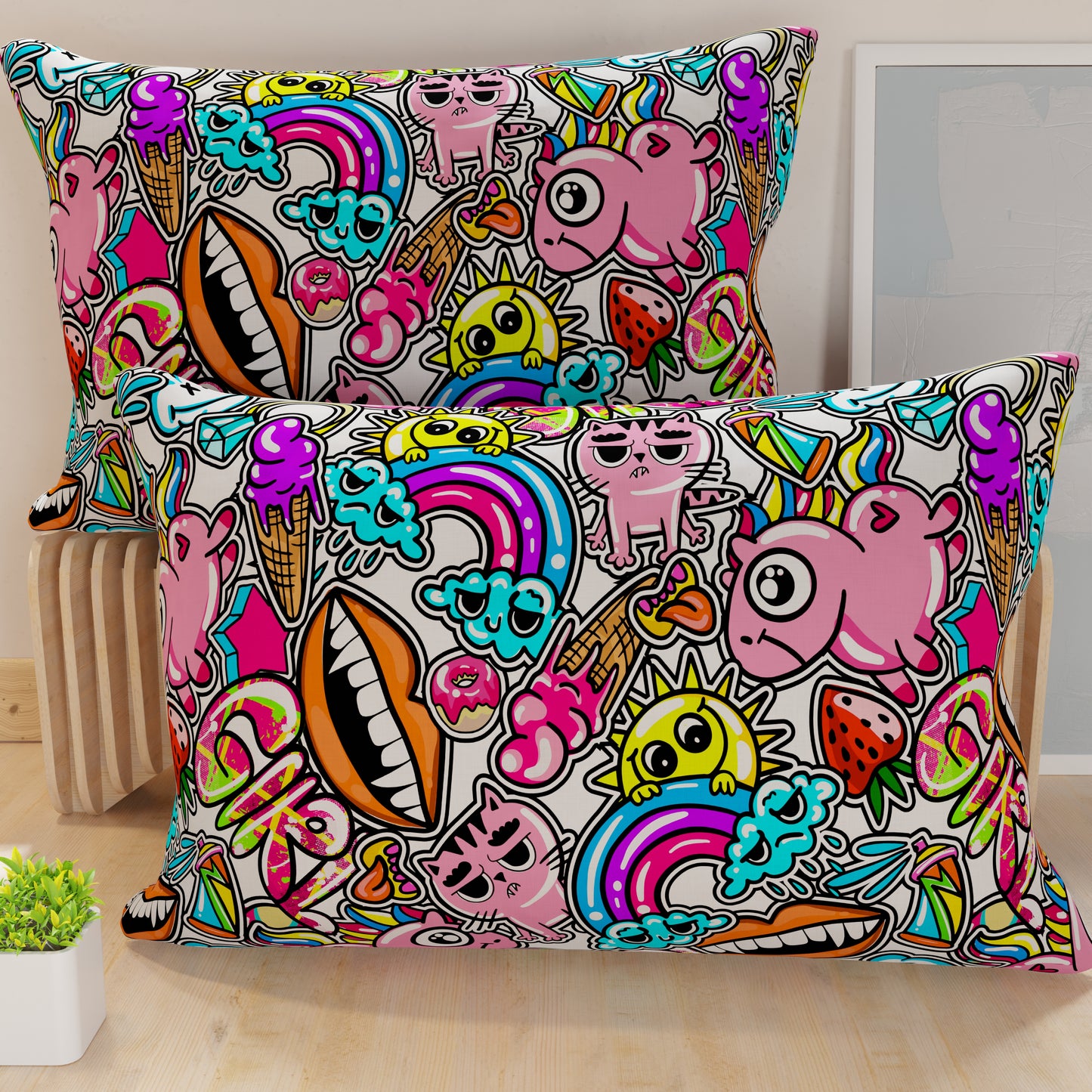 Federe Cuscini in Stampa Digitale, Murales Girl