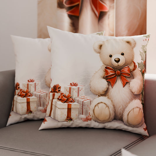 Coussins, Housses de coussin pour canapé, Coussins décoratifs en impression numérique Ourson 01