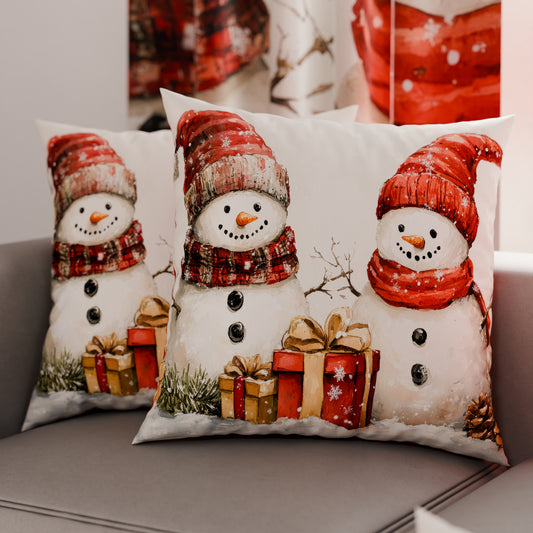 Coussins, Housses de coussin pour canapé, Coussins décoratifs de Noël Bonhomme 01