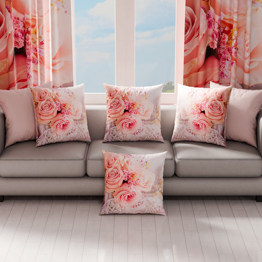 Coussins, Housses de coussin pour canapé, Coussins décoratifs en impression numérique Shabby 02