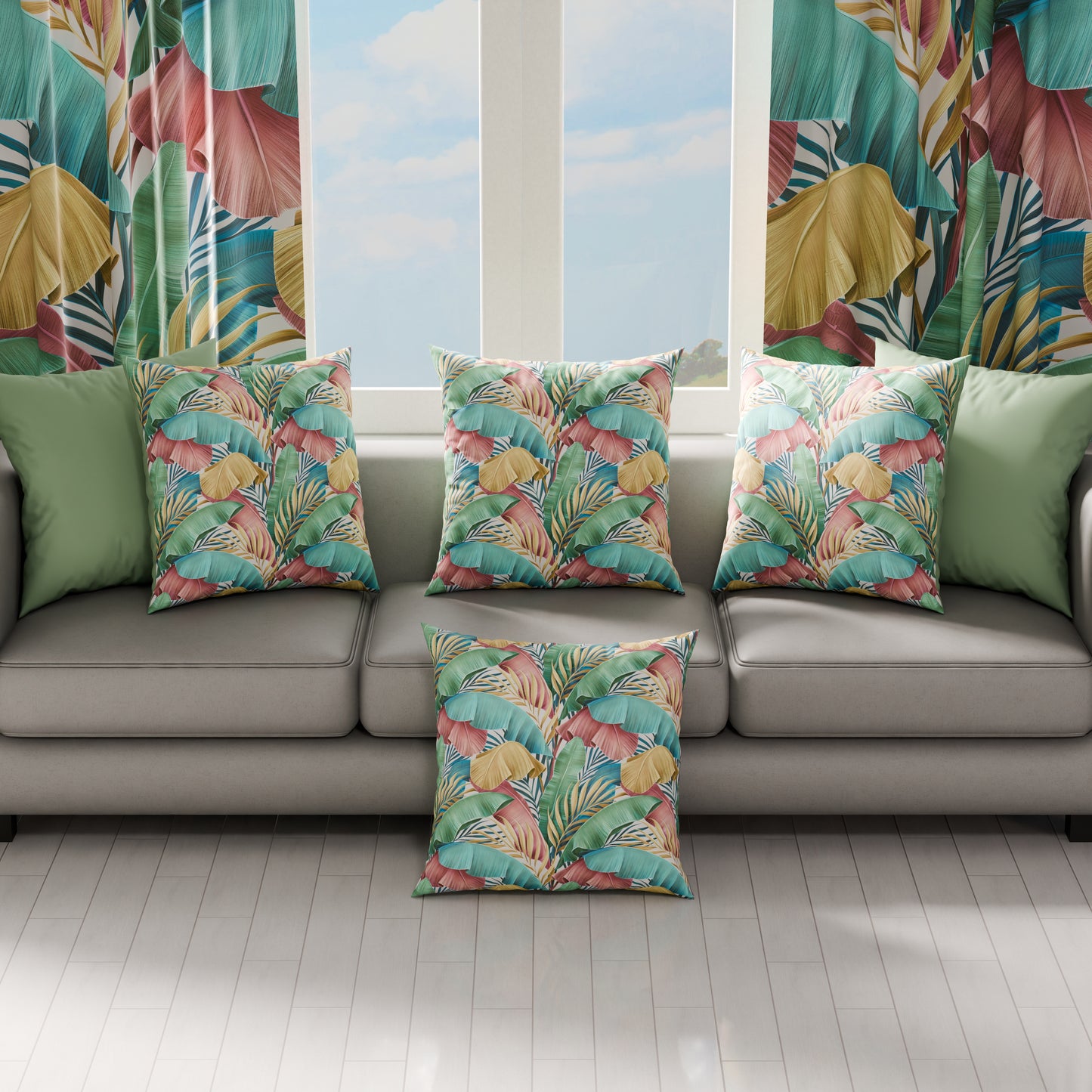 Cuscini, Copricuscini Divano, Cuscini Arredo in Stampa Digitale Tropical 06