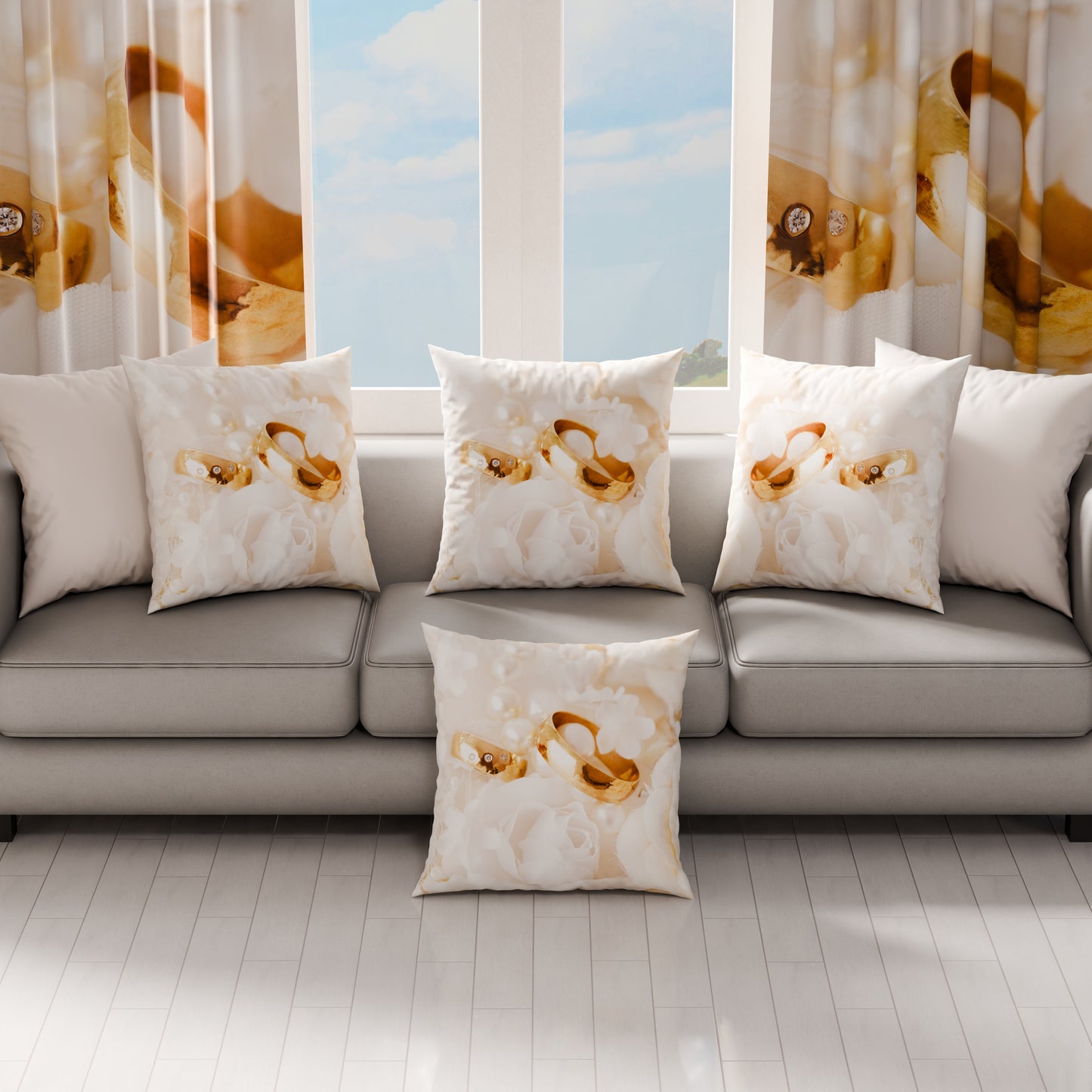 Cuscini, Copricuscini Divano, Cuscini Arredo in Stampa Digitale Wedding 01