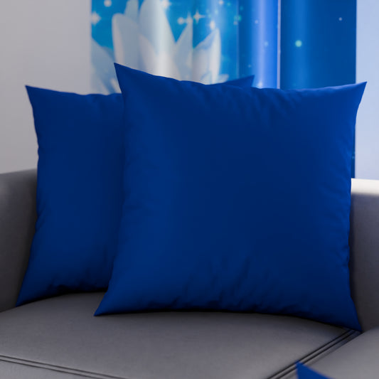 Coussins, Housses de coussin pour canapé, Coussins décoratifs unis, Bleu Électrique