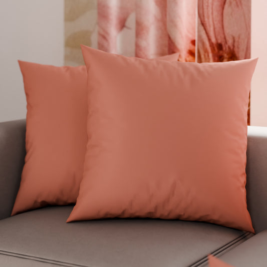 Coussins, Housses de coussin pour canapé, Coussins décoratifs unis, Rose Poudré Foncé