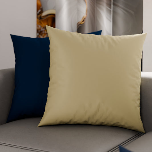 Coussins, housses de coussin de canapé, coussins décoratifs unis, Bleu nuit/Tortora