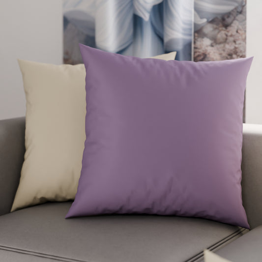 Coussins, Housses de coussin pour canapé, Coussins décoratifs unis, Lilas/Crème