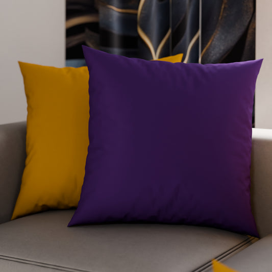 Cuscini, Copricuscini Divano, Cuscini Arredo in Tinta Unita, Viola/Giallo Ocra