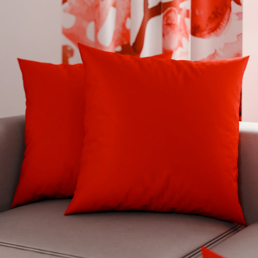 Coussins, Housses de Coussin pour Canapé, Coussins Décoratifs Uni, Rouge