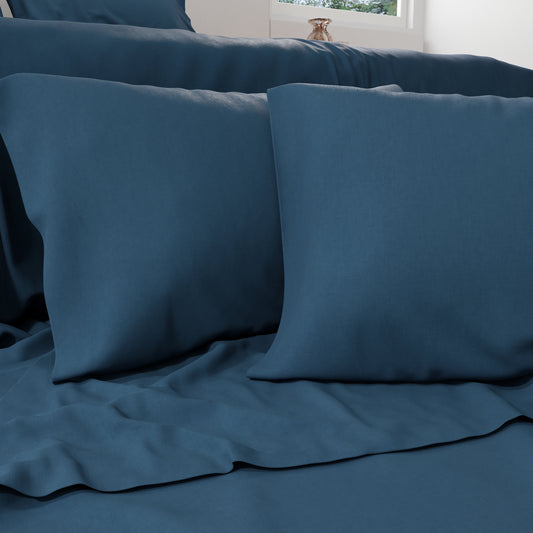 Lenzuola Matrimoniali Cotone Blu Marino