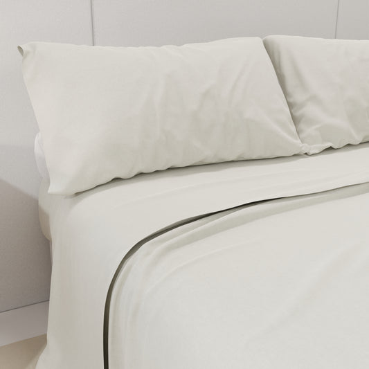 Lenzuola Matrimoniali Cotone Bianco
