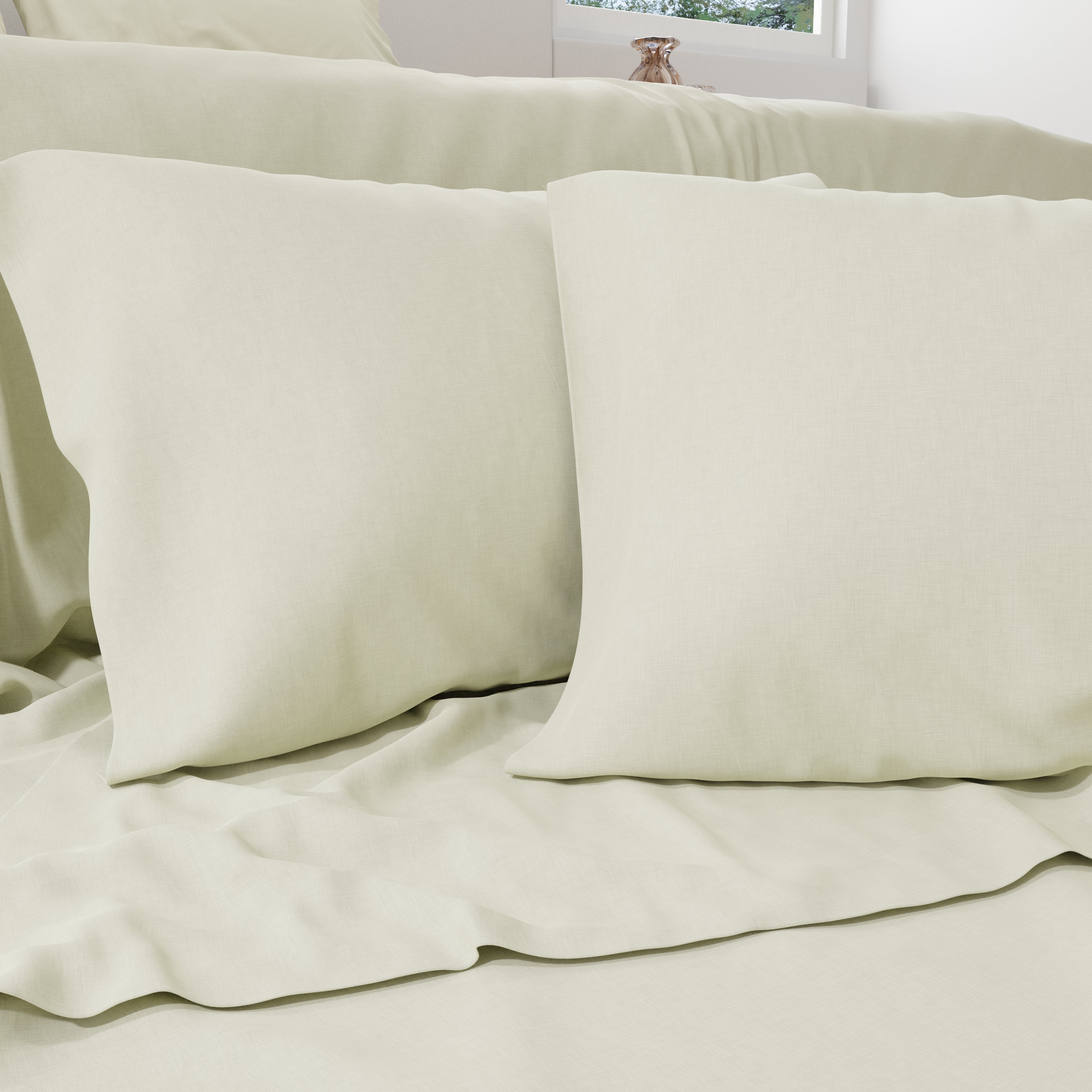 Completo Letto con Lenzuolo Bianco Percalle di Cotone – Swadl Completo Letto con Lenzuolo Bianco Percalle di Cotone – Swadl