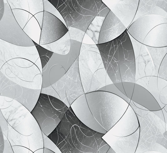 Nappe de table anti-taches, Protège-table de cuisine Geo - Cercle Argent