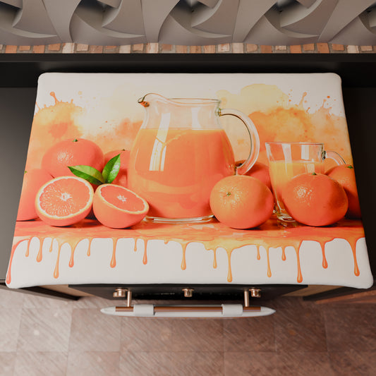 Housse de Plaque de Cuisson pour Cuisine en Impression Numérique Fruit - Orange