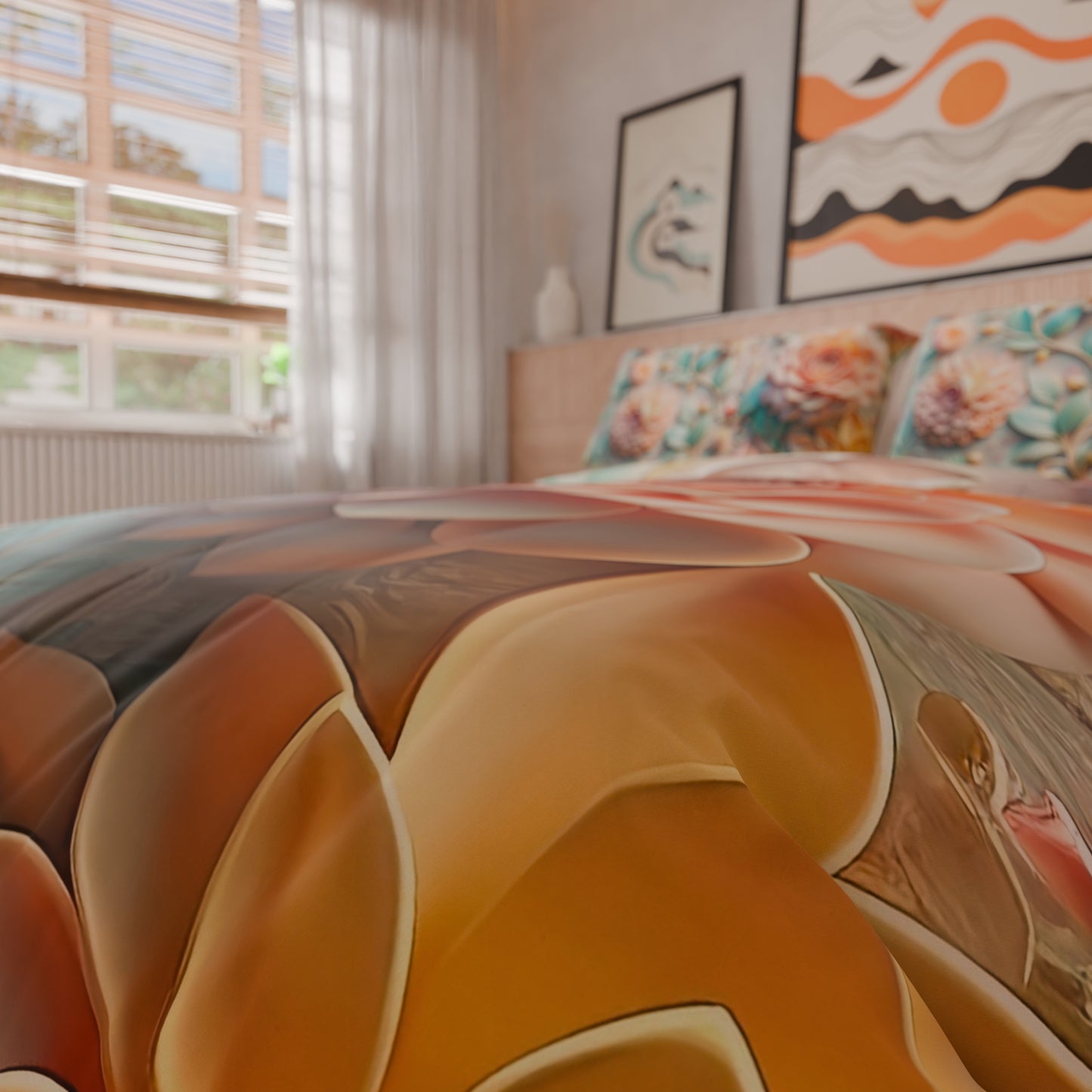 Copripiumino Matrimoniale, Singolo, Una Piazza e Mezza, Floreale 05-11