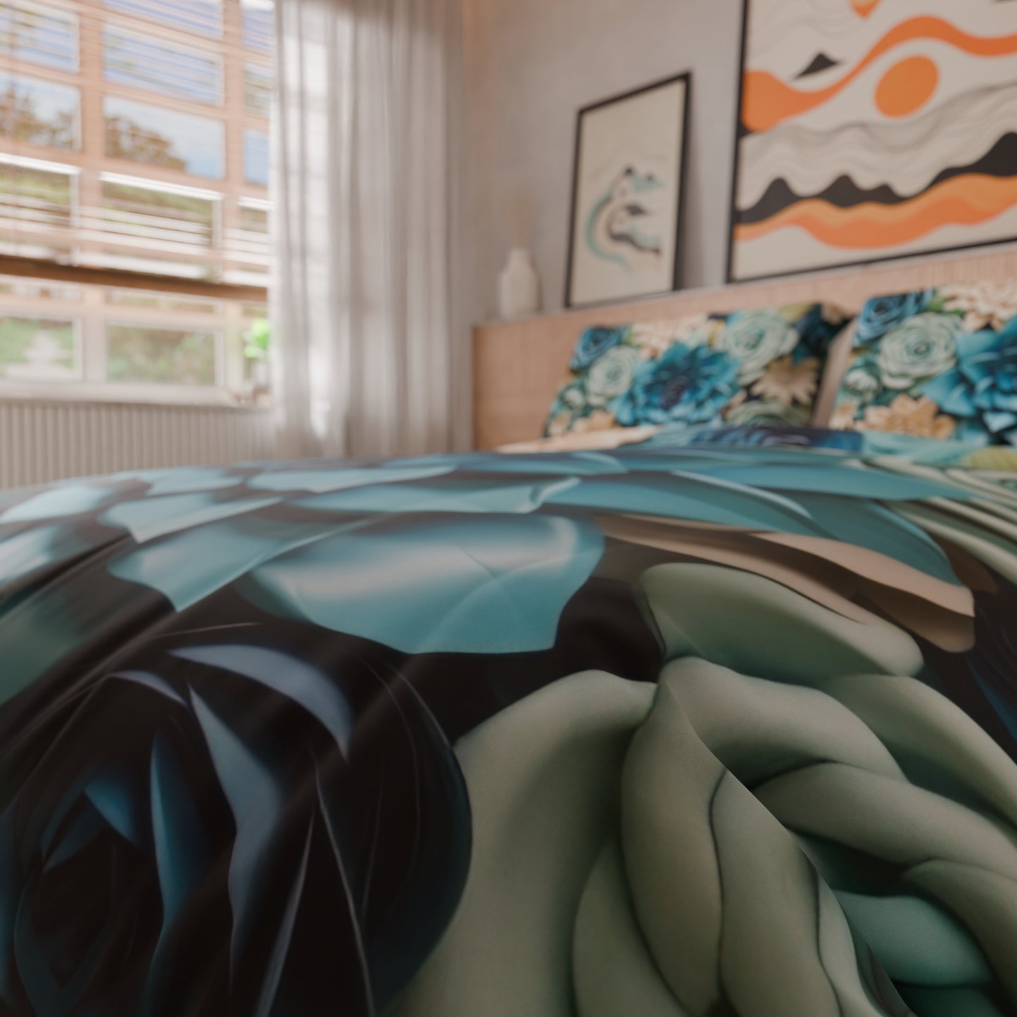 Copripiumino Matrimoniale, Singolo, Una Piazza e Mezza, Floreale 05-15