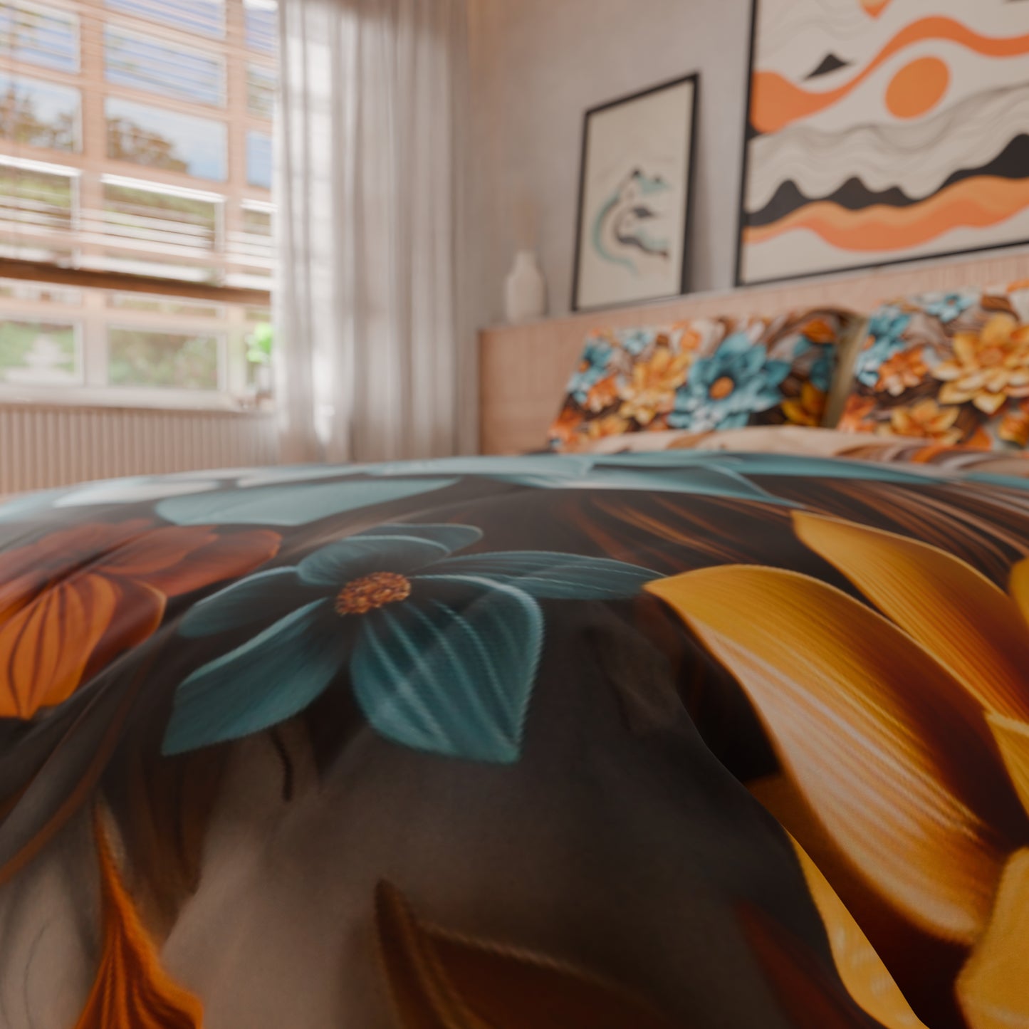 Copripiumino Matrimoniale, Singolo, Una Piazza e Mezza, Floreale 05-16