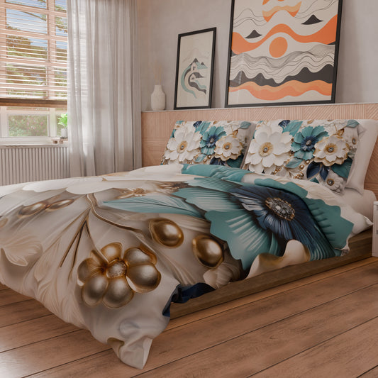 Housse de couette Double, Simple, Une place et demie, Floral 05-19