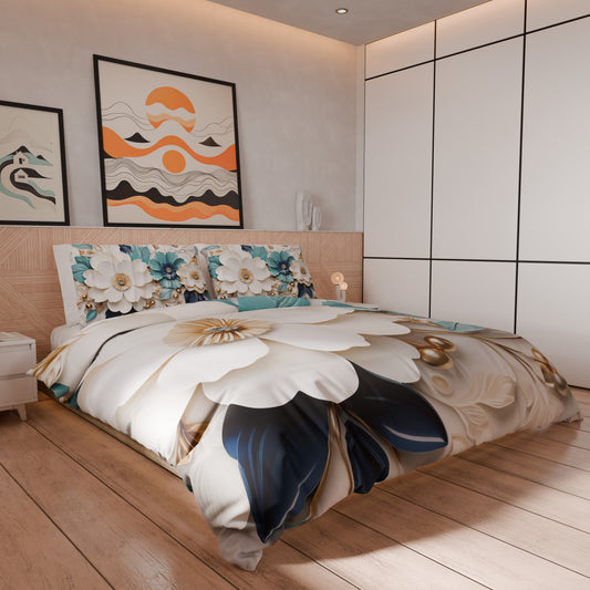 Housse de couette Double, Simple, Une place et demie, Floral 05-19