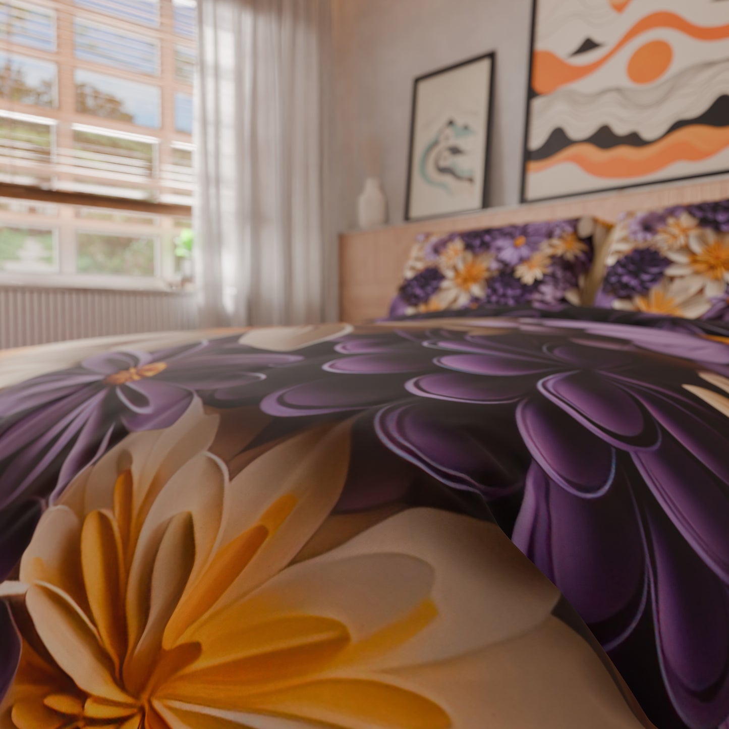 Copripiumino Matrimoniale, Singolo, Una Piazza e Mezza, Floreale 05-4