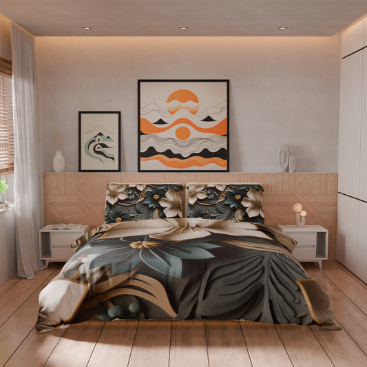 Housse de couette Double, Simple, Une place et demie, Floral 05-8