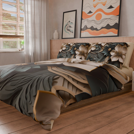 Housse de couette Double, Simple, Une place et demie, Floral 05-8