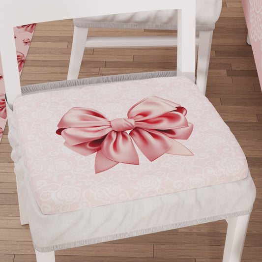 Coprisedia con Elastico Fiocco Rosa | Stampa Digitale 4K | Set 2 o 6 Pz