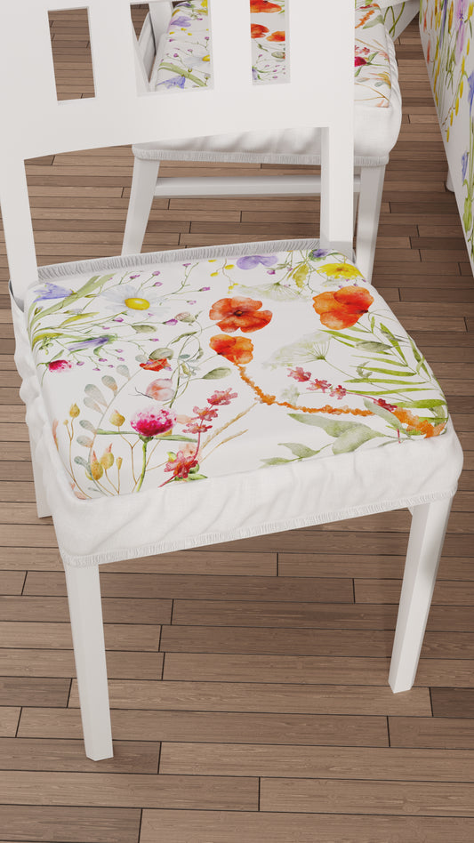 Coussins pour Chaises avec Élastique Housse de Chaise en Impression Numérique Florale 10