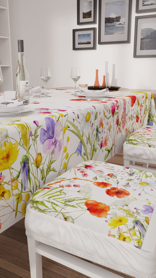 Coussins pour Chaises avec Élastique Housse de Chaise en Impression Numérique Florale 10