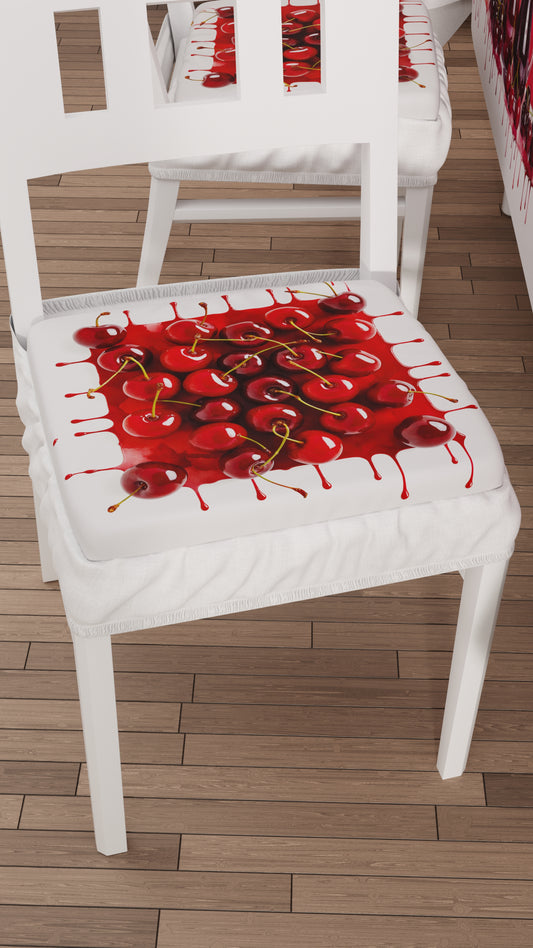 Coprisedia con Elastico Fruit Bordeaux Ciliegia | Stampa 4K | 2 o 6 Pz