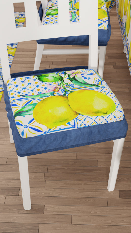 Coussins pour chaises avec élastique Housse de chaise en impression numérique Vietri-01