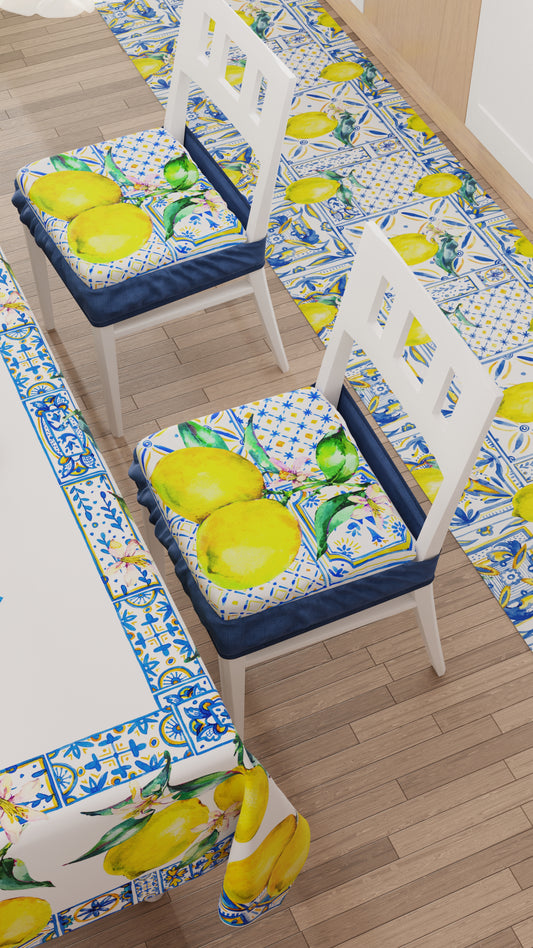 Coussins pour chaises avec élastique Housse de chaise en impression numérique Vietri-01