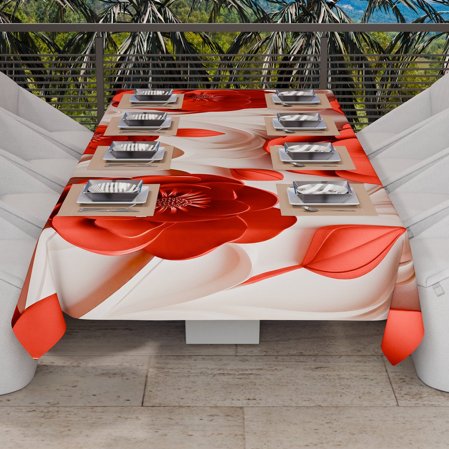 Telo Arredo Copridivano, Copriletto, Copritavolo e Copritutto in Microfibra | Fantasia Floreale 05-14