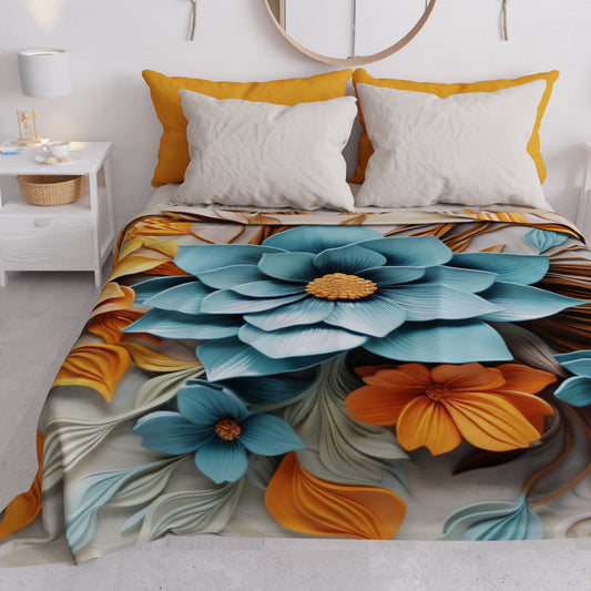 Couvre-lit d'été, Couverture légère, Draps couvre-lit floral 05-16