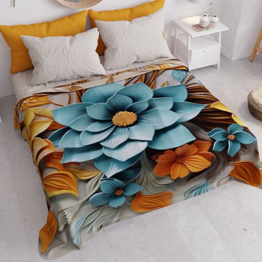 Couvre-lit d'été, Couverture légère, Draps couvre-lit floral 05-16