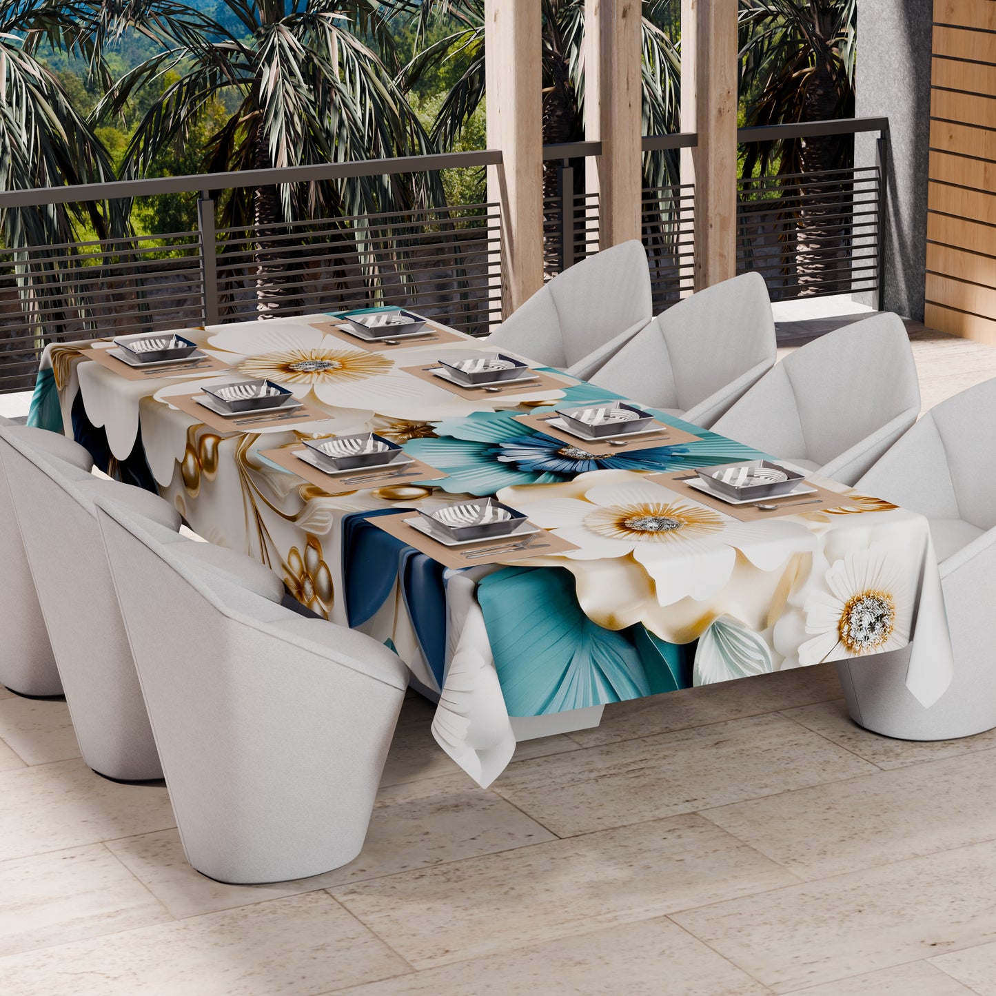 Copriletto Estivo, Coperta Leggera, Lenzuola Copriletto Floreale 05-19