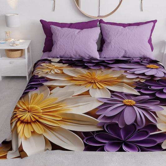 Boutis d'Été, Couverture Légère, Draps Boutis à Motif Floral 05-4