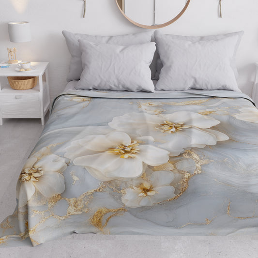 Copriletto Estivo, Coperta Leggera, Lenzuola Copriletto Floreale 06-1