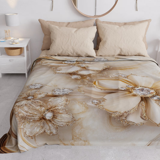 Copriletto Estivo, Coperta Leggera, Lenzuola Copriletto Floreale 06-13