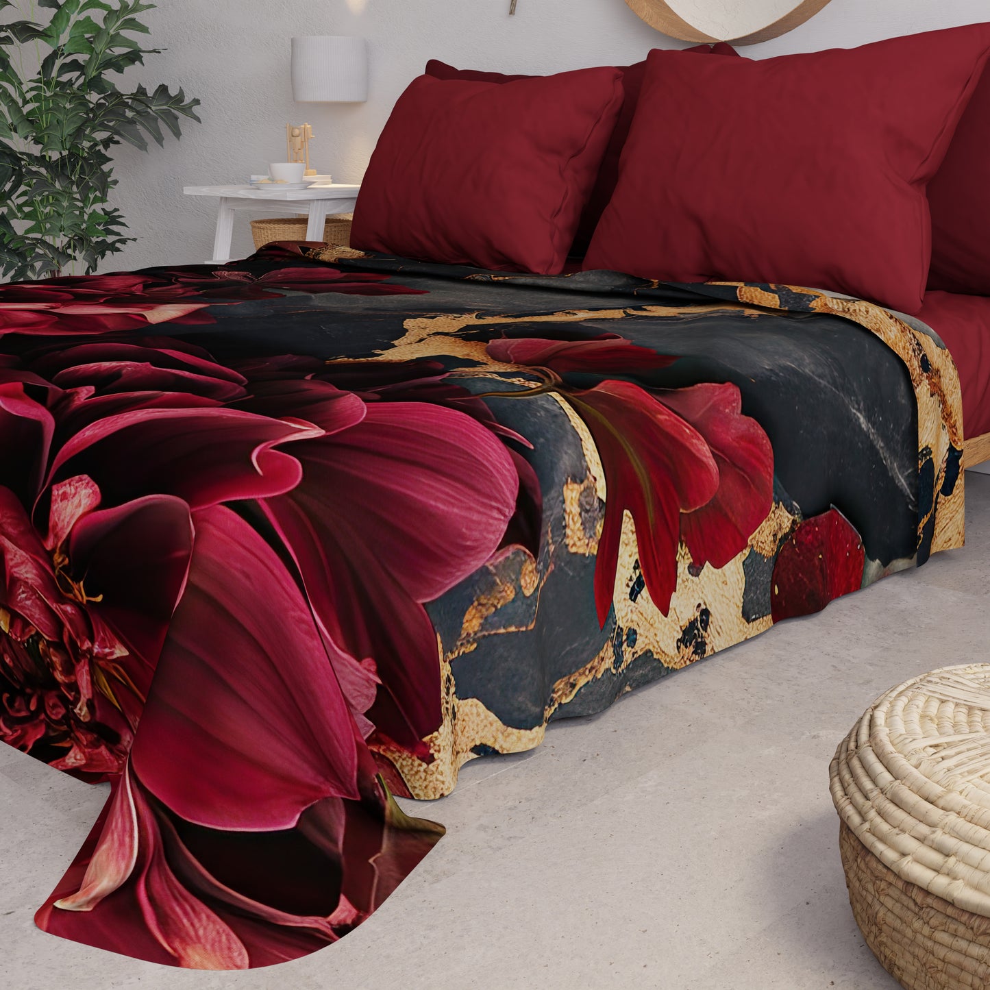 Copriletto Estivo, Coperta Leggera, Lenzuola Copriletto Floreale 06-16