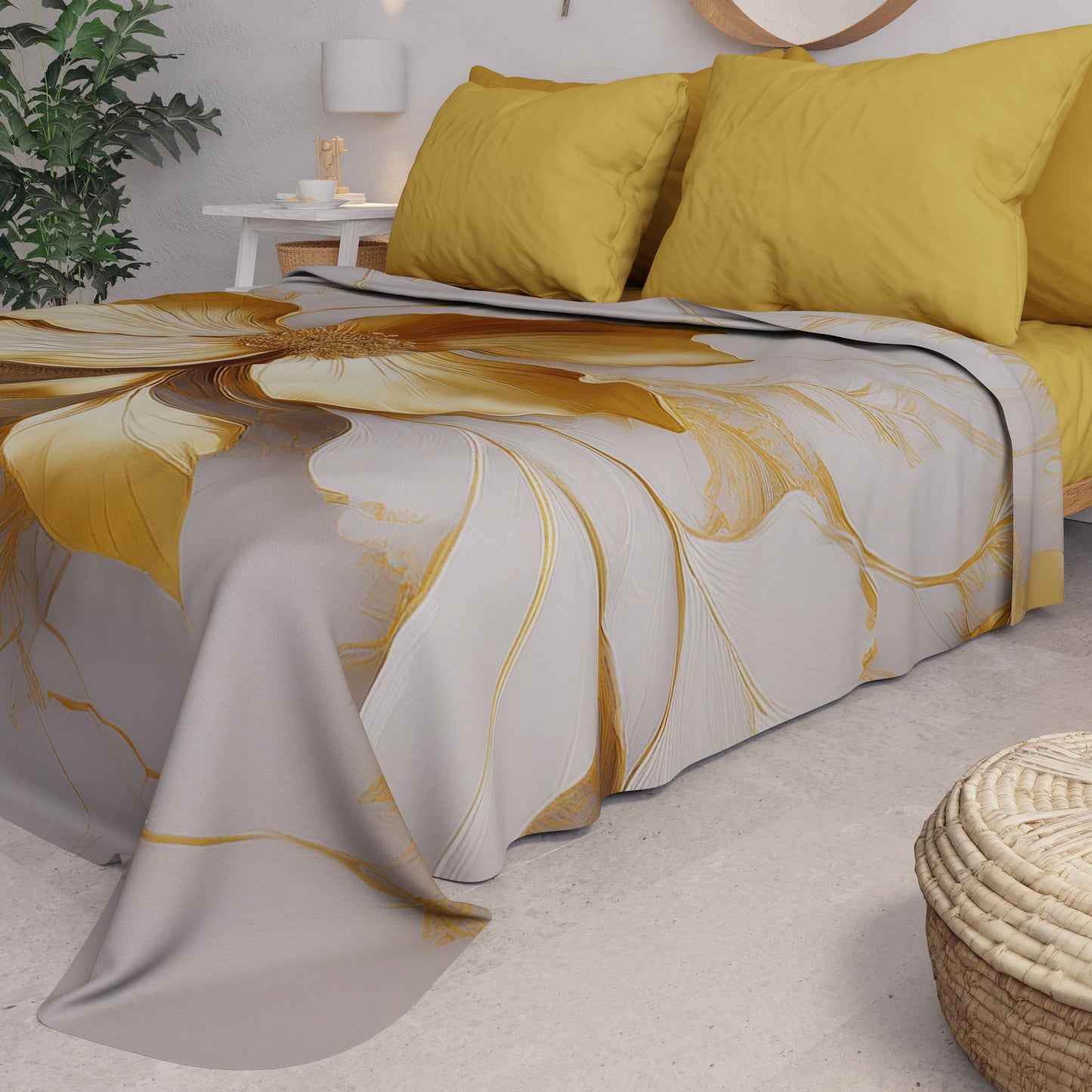 Copriletto Estivo, Coperta Leggera, Lenzuola Copriletto Floreale 06-20