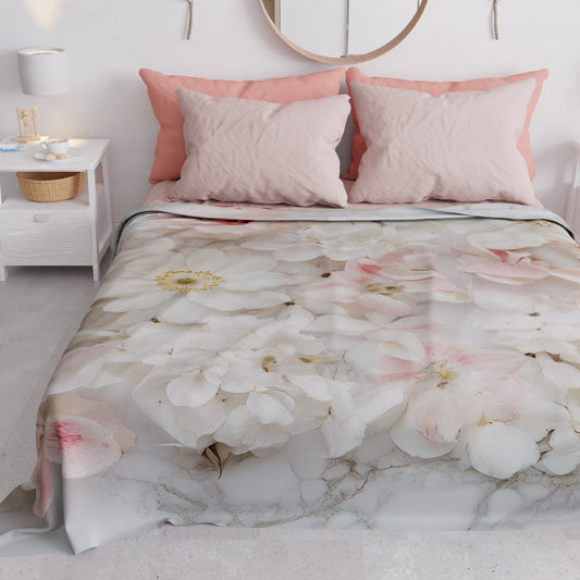 Copriletto Estivo, Coperta Leggera, Lenzuola Copriletto Floreale 06-21