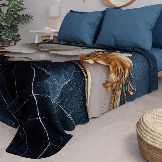 Copriletto Estivo, Coperta Leggera, Lenzuola Copriletto Floreale 06-5