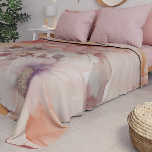 Couvre-lit d'été, Couverture légère, Draps couvre-lit Floral F1