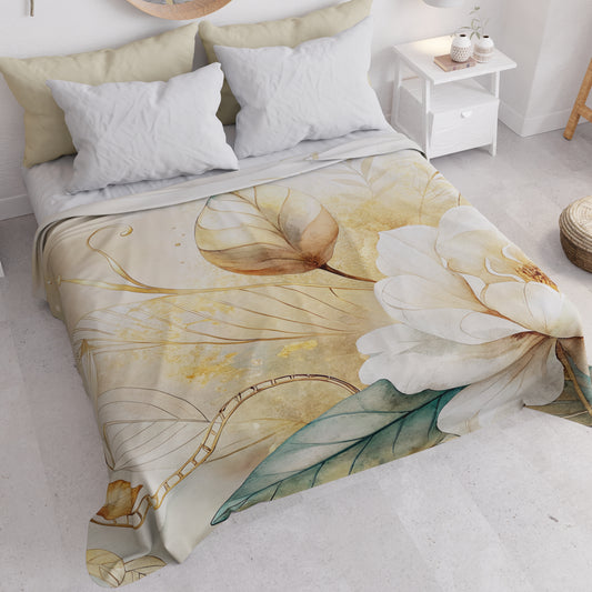 Couvre-lit d'été, Couverture légère, Draps couvre-lit Floral F154