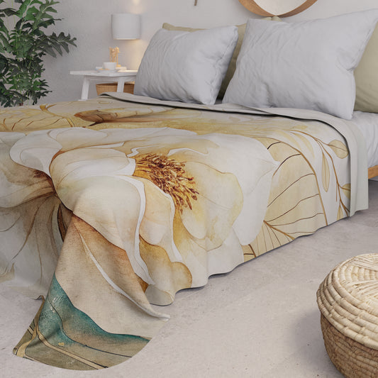 Couvre-lit d'été, Couverture légère, Draps couvre-lit Floral F154