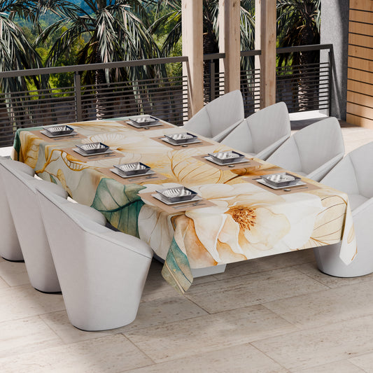 Drap housse pour canapé, couvre-lit, nappe et tout usage en microfibre | Motif Floral F154