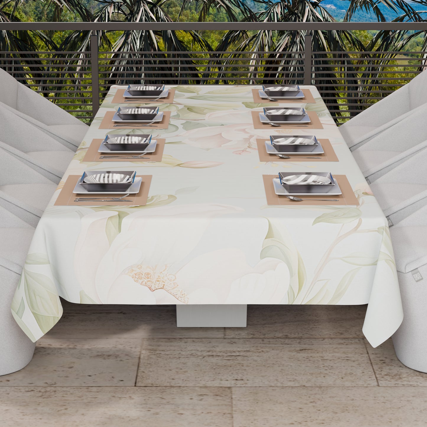 Telo Arredo Copridivano, Copriletto, Copritavolo e Copritutto in Microfibra | Fantasia Floreale F172