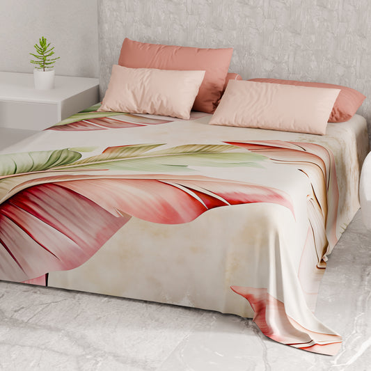 Drap housse pour canapé, couvre-lit, nappe et tout usage en microfibre | Motif floral F191