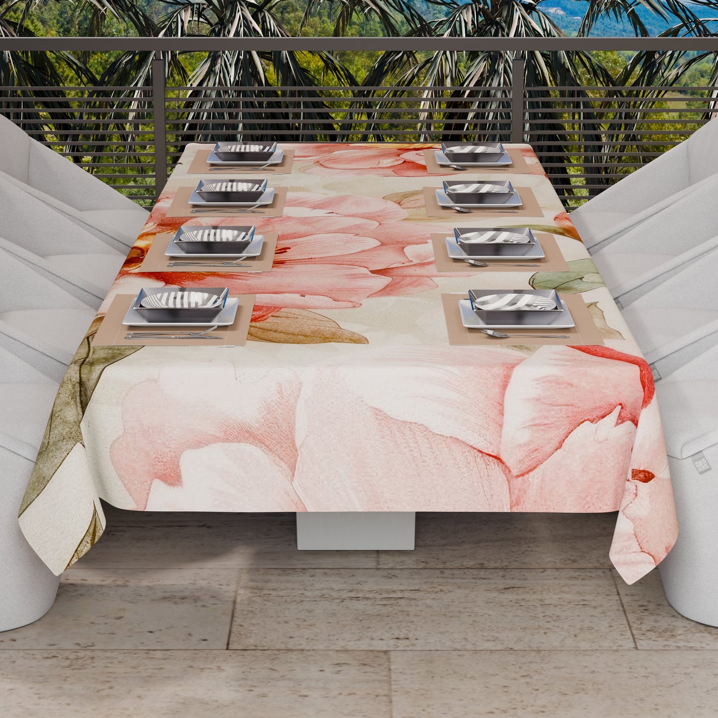 Telo Arredo Copridivano, Copriletto, Copritavolo e Copritutto in Microfibra | Fantasia Floreale F20