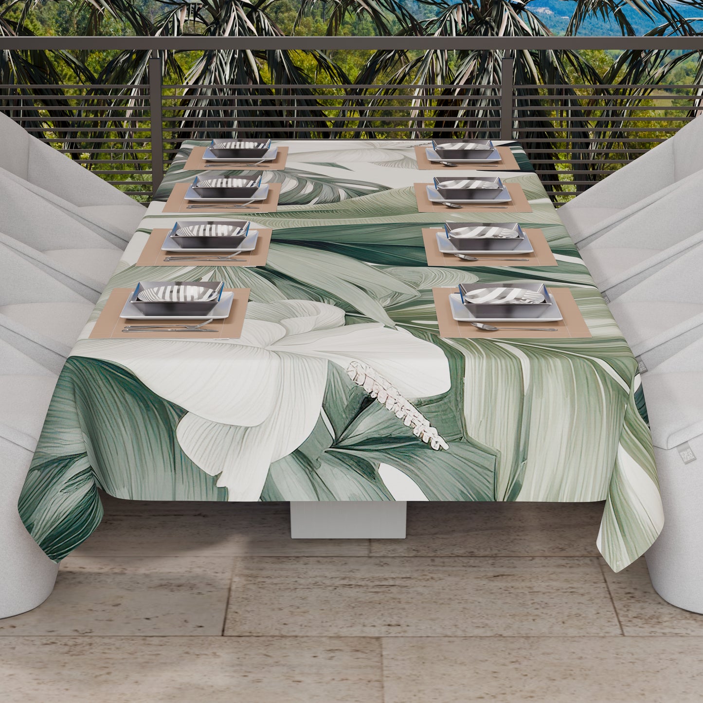 Telo Arredo Copridivano, Copriletto, Copritavolo e Copritutto in Microfibra | Fantasia Floreale F4